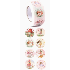Flower Fairy & Mushroom Stickers - Roll of 500